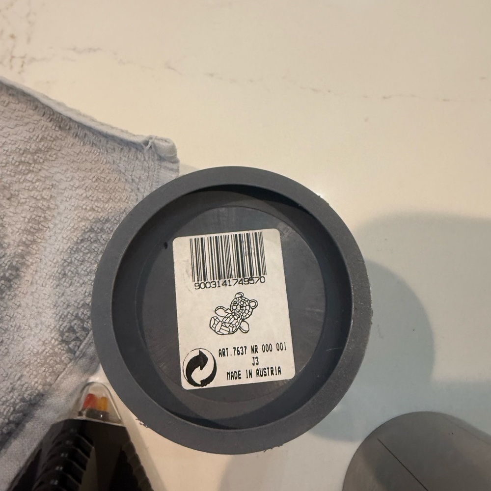 Gray Round Container - Picture 2 of 5
